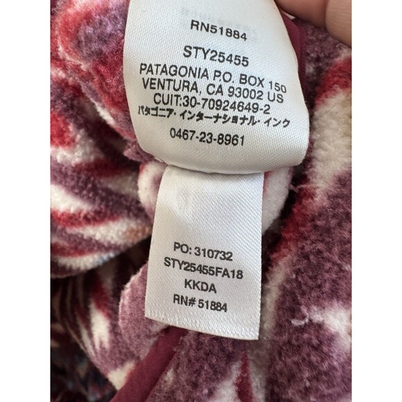PATAGONIA Synchilla Lightweight Kuta Klash Aztec Snap-T Fleece Pullover Large - Picture 10 of 14